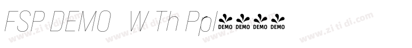 FSP DEMO   W Th Ppl字体转换